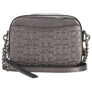 Coach Metallic Signature Leather Camera Bag